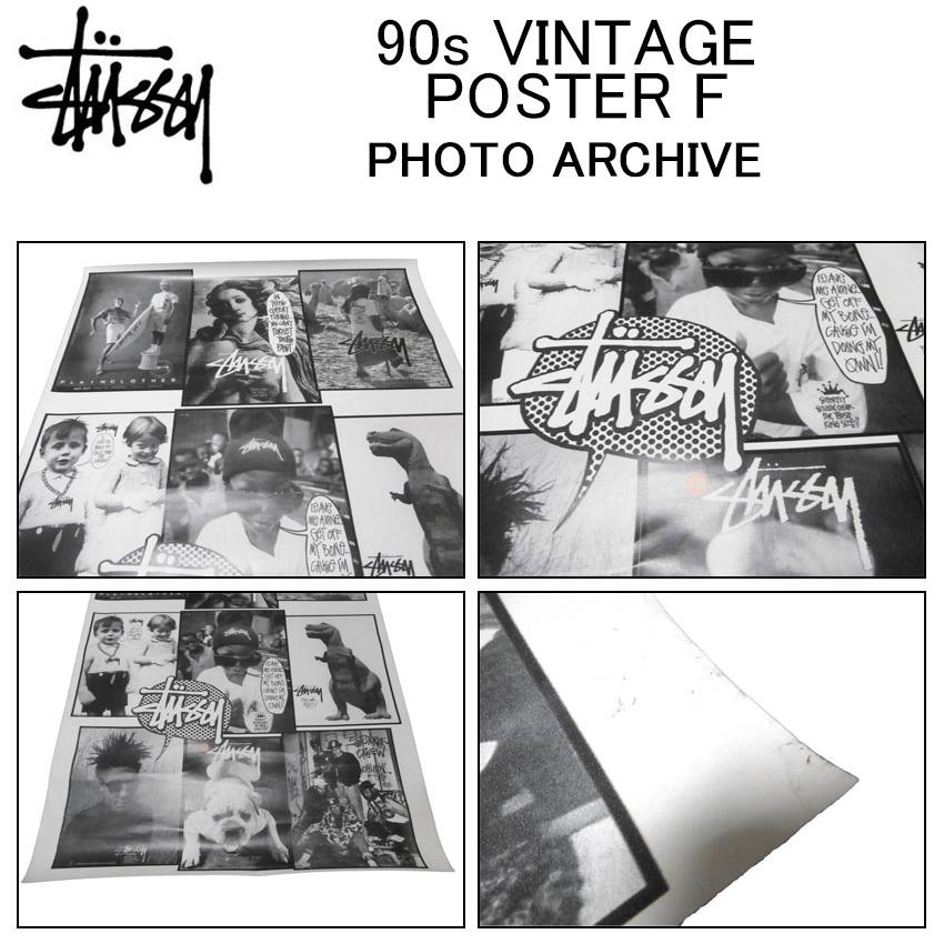 ステューシー ポスター STUSSY 90s VINTAGE POSTER F アートポスター