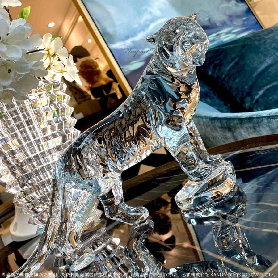 Baccarat バカラ チーター 38×8 cm パンサーリープ フィギュリン