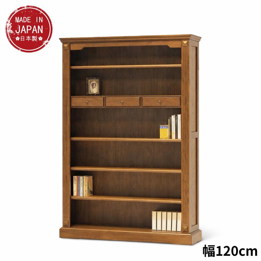 英国アンティーク木製ブックケースキャビネット/本棚/食器棚/飾り棚(91