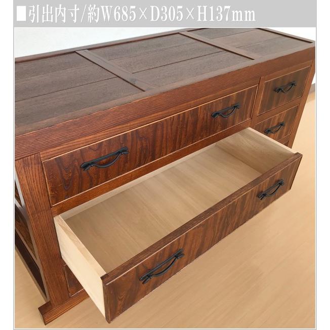 からくりタンス 和風 からくり箪笥 木製 からくりダンス 無垢 からくり