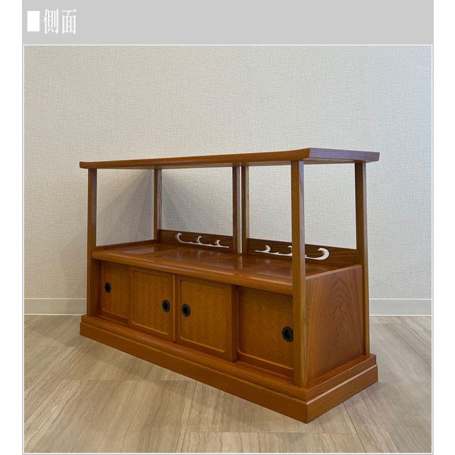 置床 和室 置き床 床の間 収納 飾り棚 和風 サイドボード 90 リビング