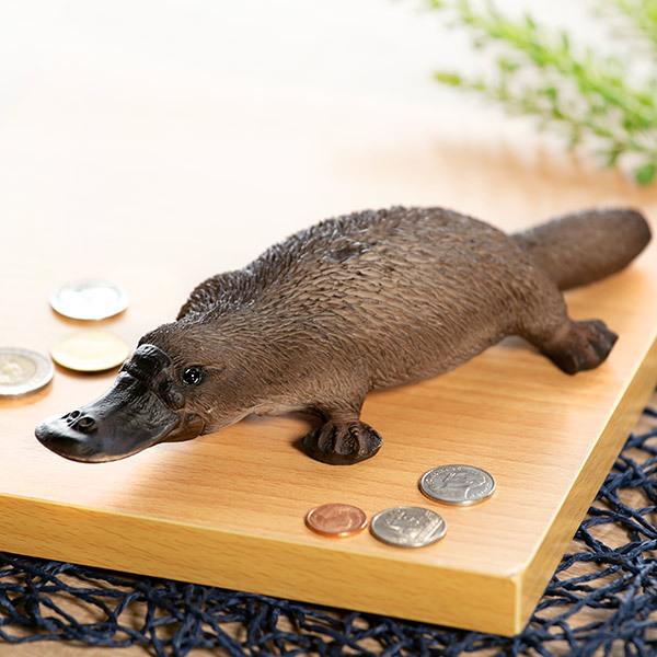 カモノハシ 貯金箱 リアル オブジェ 置物 インテリア （ 雑貨 動物