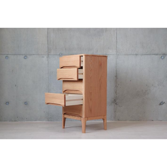 チェスト 北欧 ローチェスト 5段 木製 40cm 箪笥 タンス 天然木 完成品