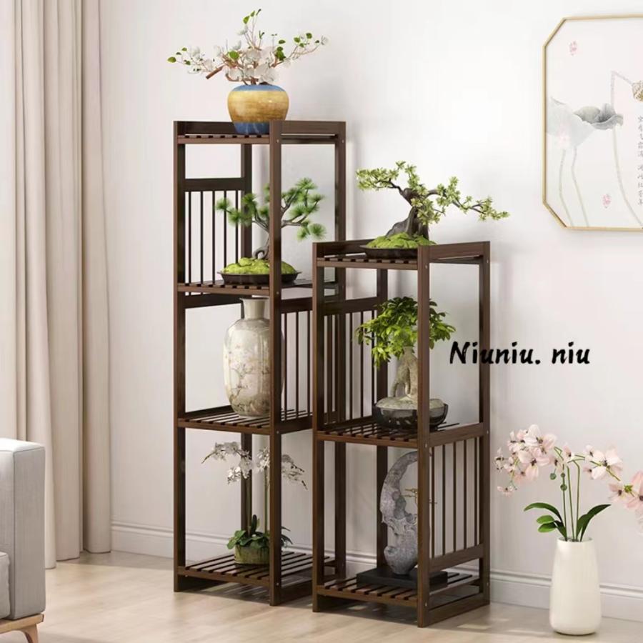 フラワースタンド 室内 玄関 木製 盆栽棚 花台 観葉植物 置き台 飾り台