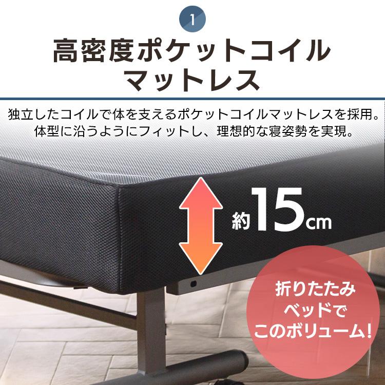 IRIS OHYAMA（アイリスオーヤマ） 折りたたみベッド 組立不要