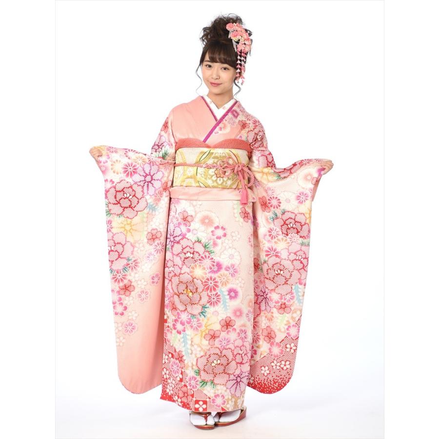 振袖 レンタル フルセット(2月〜12月上旬)8AC240 ゆったりサイズ /着物