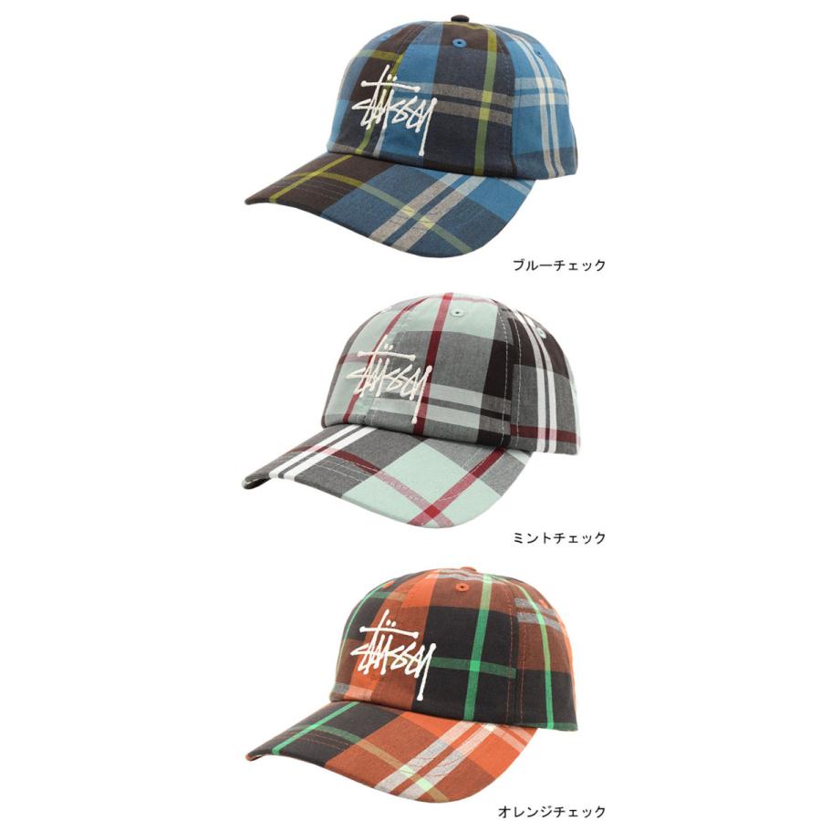 STUSSY（ステューシー） キャップ 帽子 STUSSY Big Logo Madras Plaid