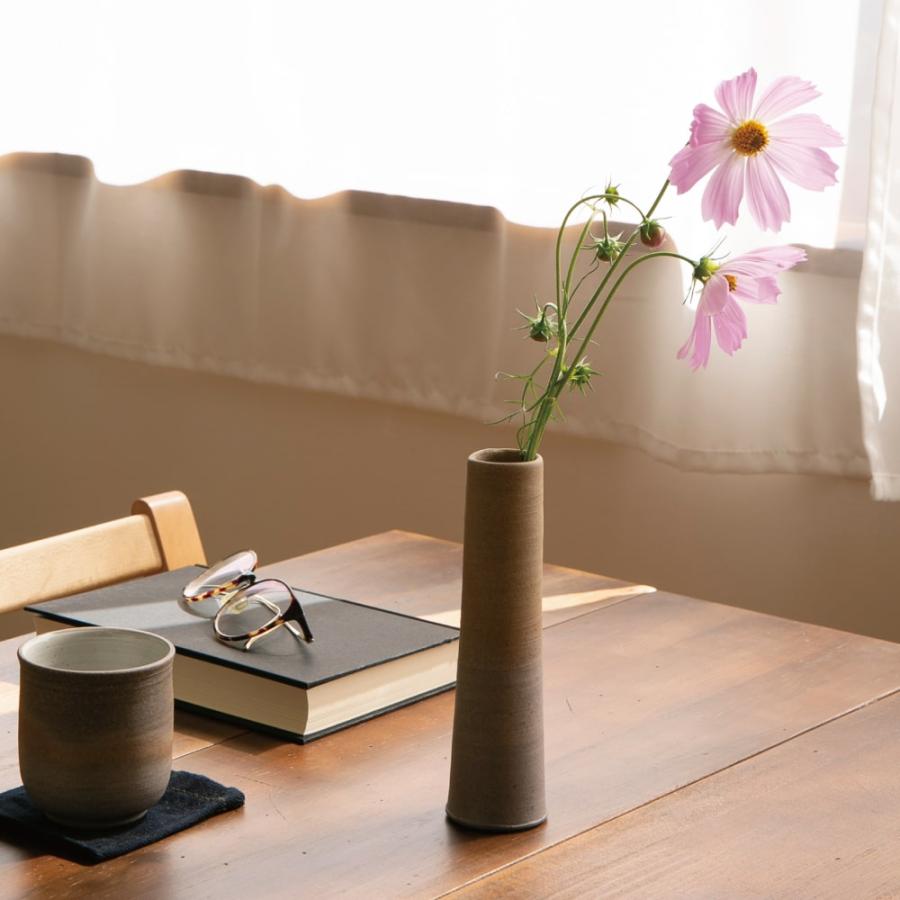 岩手県 藤沢焼 藤沢南蛮 粉香木 耳付花生 銘あり 自然釉 花瓶