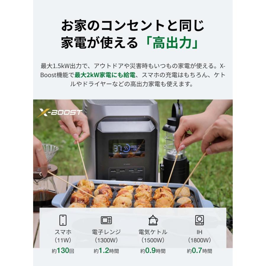 認定整備済製品】EcoFlow DELTA 3 1500 ポータブル電源 1536Wh 大容量