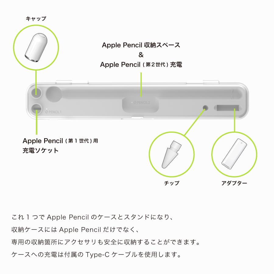 Apple Pencil2 Pencil ワイヤレス充電ボックス ケース 収納ケース