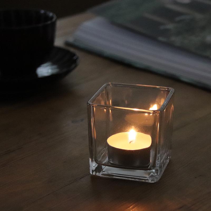 キャンドルホルダー ガラス ガラスホルダー キャンドル ライト ティー