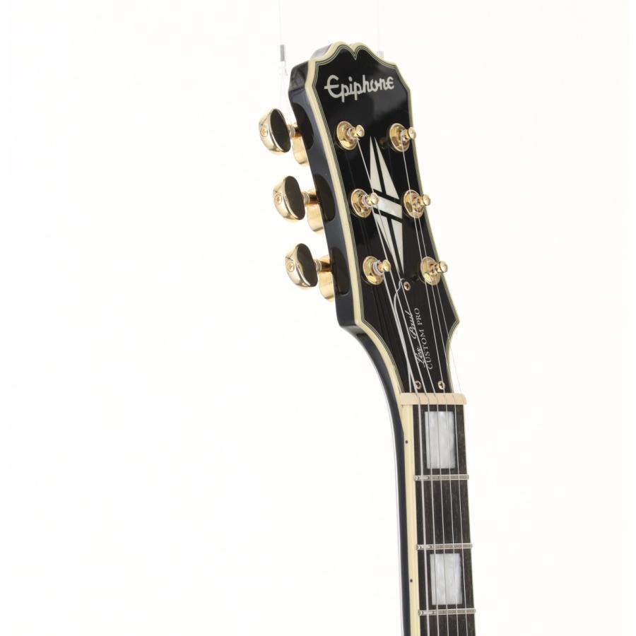 新品弦張替済】Epiphone エレキギター レスポール カスタム ホワイト