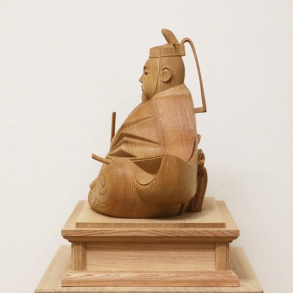 特別価格　菅原道真公　木彫り　欅材　天神様　学問の神様　大　24 天神様 井波彫刻<br>一尺五寸 欅（ケヤキ）『菅原道真公』<br>加茂