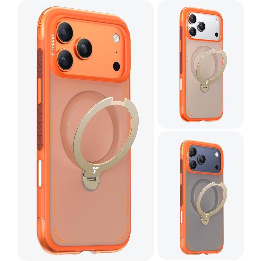 TORRAS iPhone 17 Pro Max 6.9 インチ 用 ケース【エアバッグ 超強保護