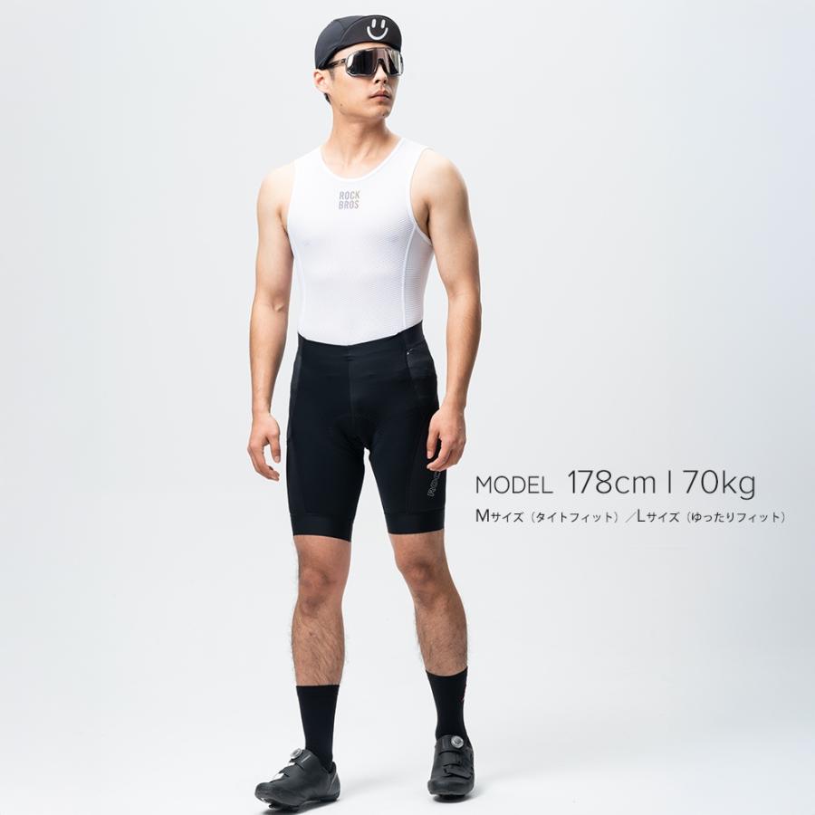 ROCKBROS 自転車 サイクルパンツ メンズ 衝撃吸収パッド付 レーサー