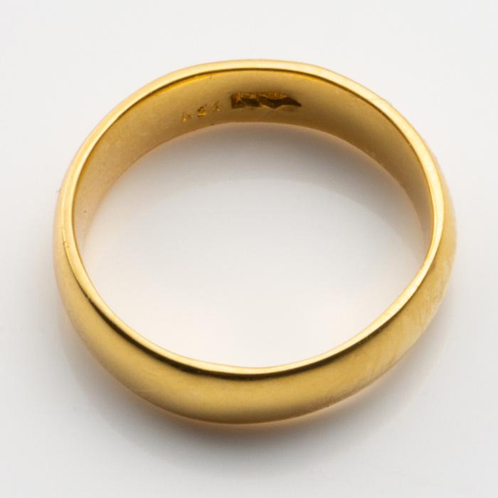 純金 24金 K24 リング 均一幅 指輪 ゴールド 華やか 甲丸デザイン 約