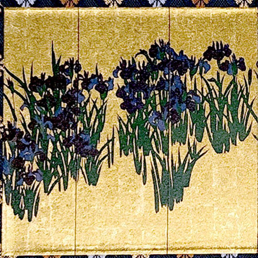 3038 尾形光琳 「カキツバタ」 工芸印刷 絹本 日本画 掛軸 おもてなし