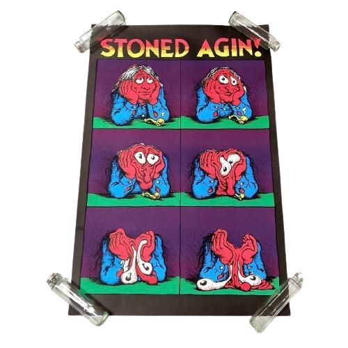 ロバートクラム 『STONE AGIN!』ブラックライト ポスター