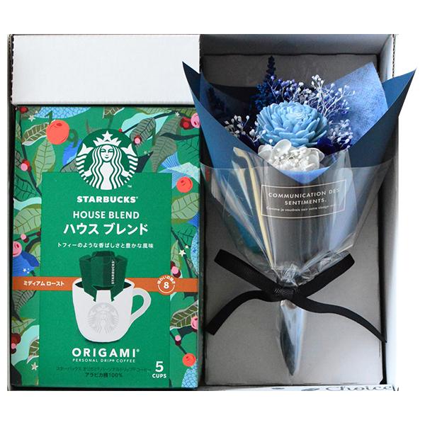 STARBUCKS ORIGAMI バレンタイン 2026 誕生日 プレゼント お花とセット