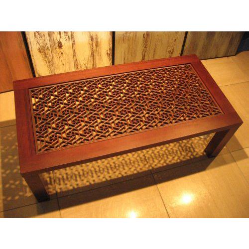 中国家具 FYN04-K アジアン家具 アンティーク調 格子テーブル 送料無料