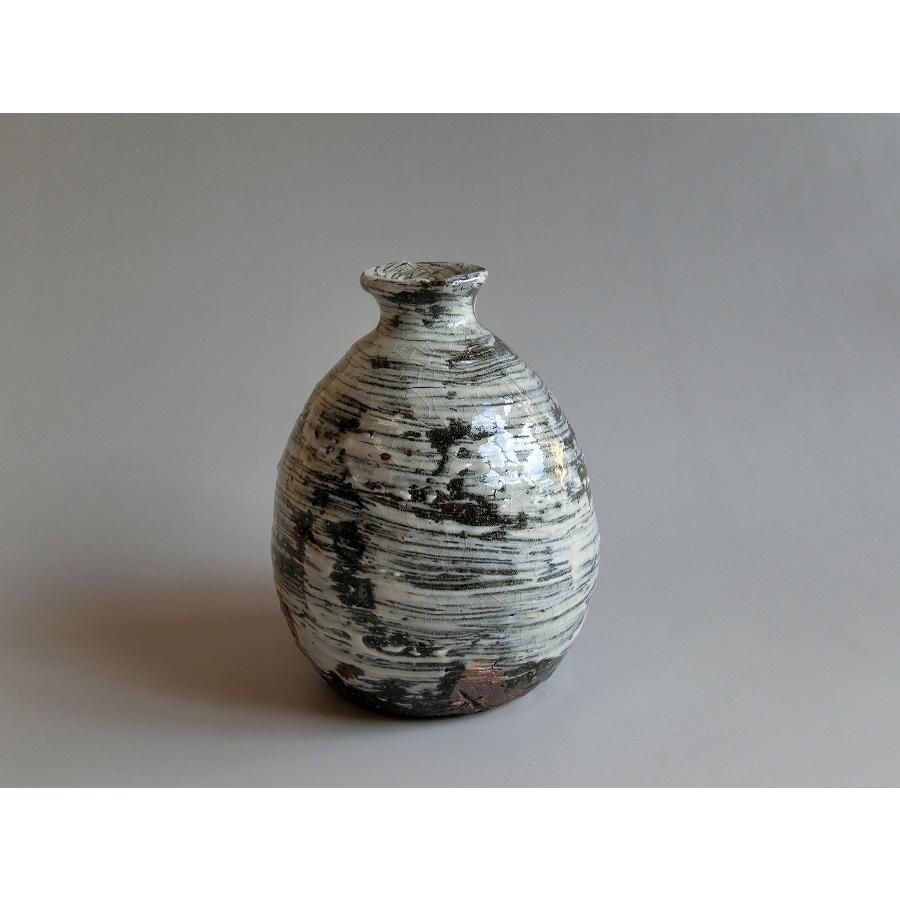 唐津焼中川自然坊窯】中川恭平作 刷毛目唐津徳利 (箱付） : 唐津焼中川