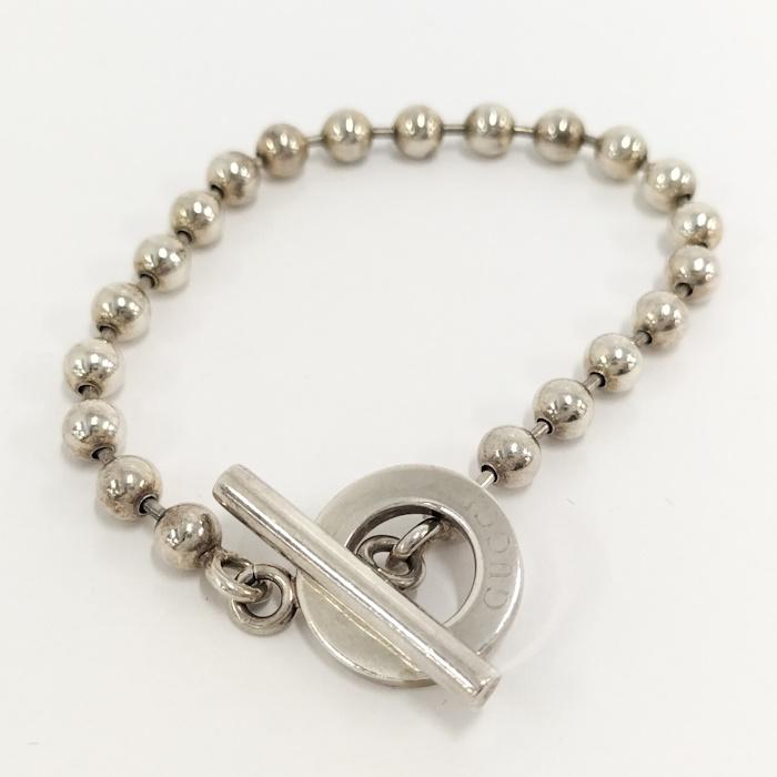 N2313 グッチ SV925 シルバー 喜平チェーン デザイン ブレスレット