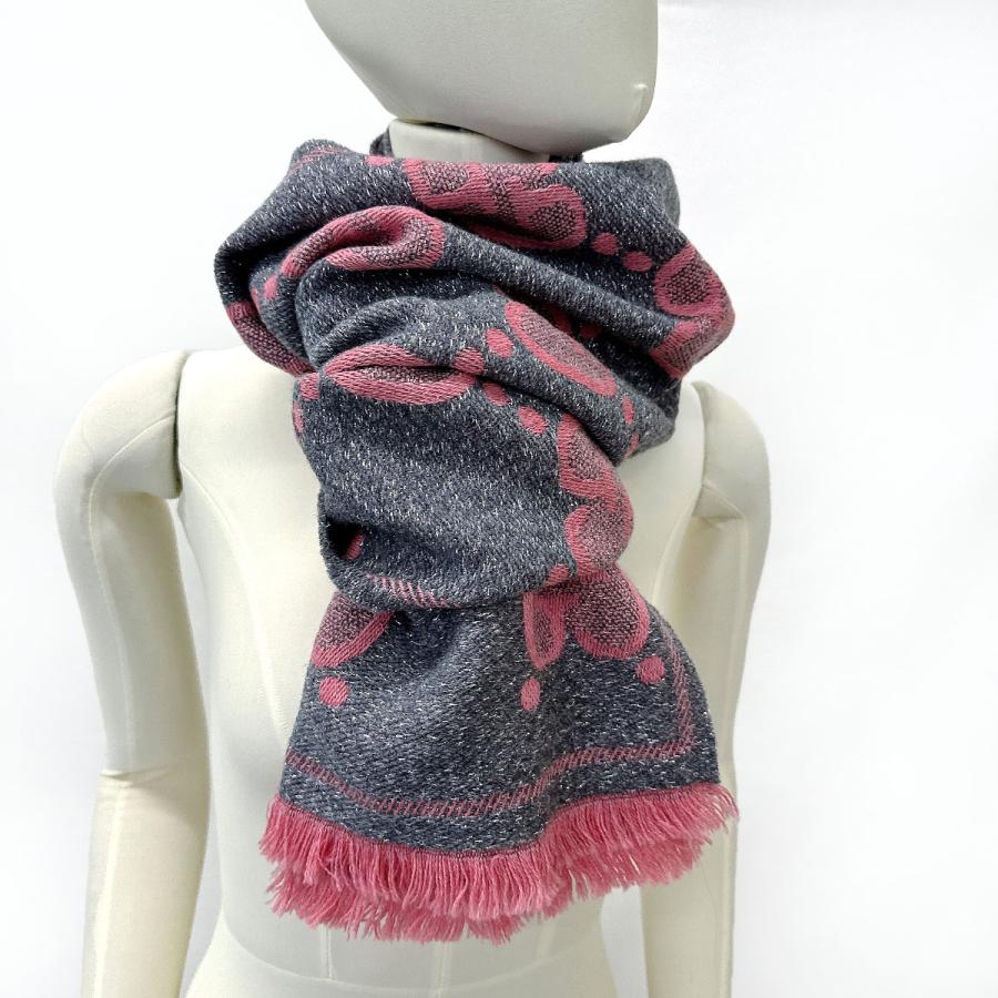 GUCCI（グッチ） マフラー ストール スカーフ 598993 GG ウール ラメ