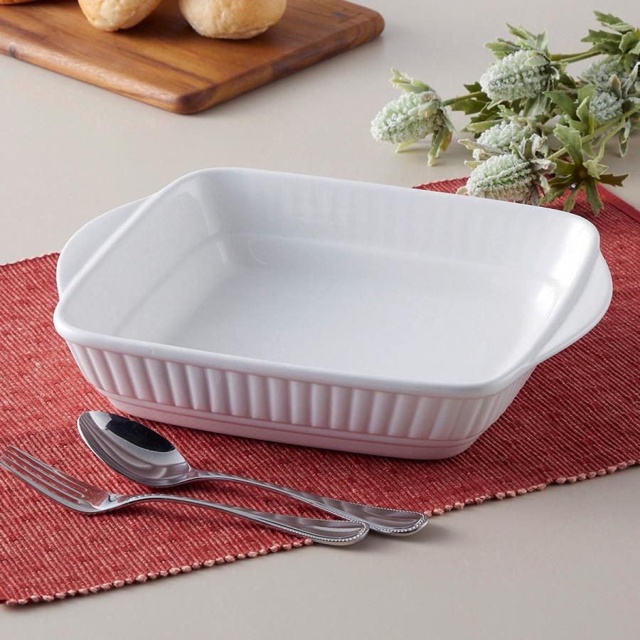 グラタン皿 耳付 L 1800cc 大 耐熱 取っ手付き 大きい 大皿 深い 食器