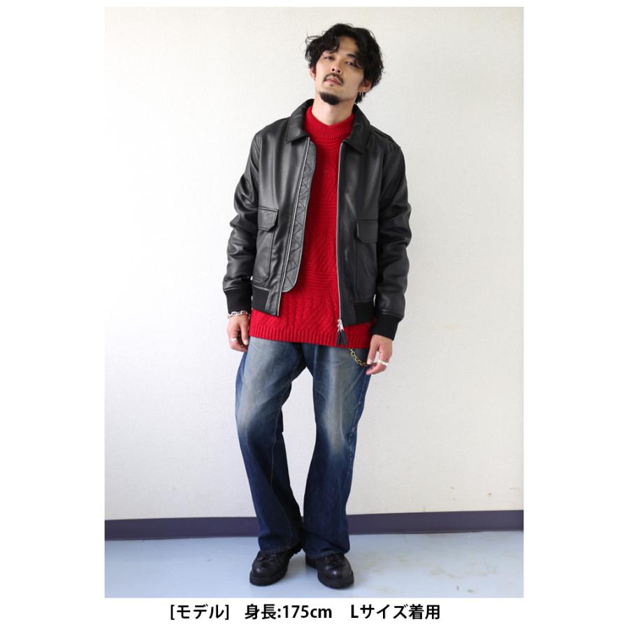 本革 レザー メンズ ブラック ブラウン A2フライトジャケット