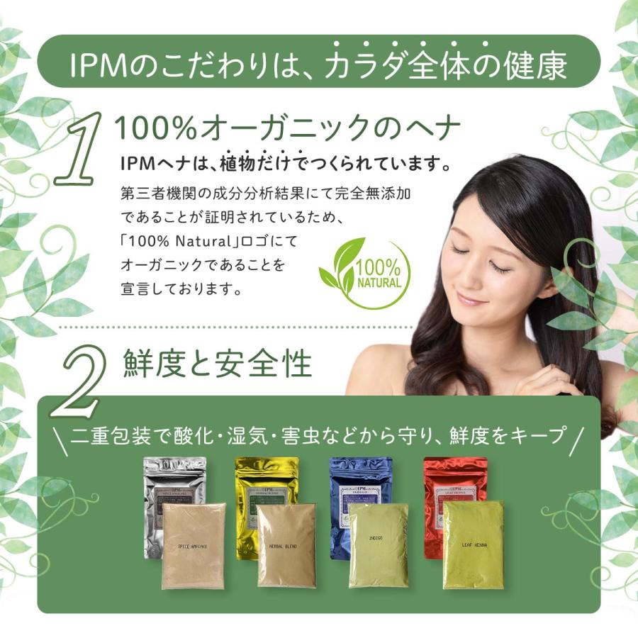 IPM ヘナ インディゴ 100g【エコ洗剤2個つき】 オーガニック 白髪染め