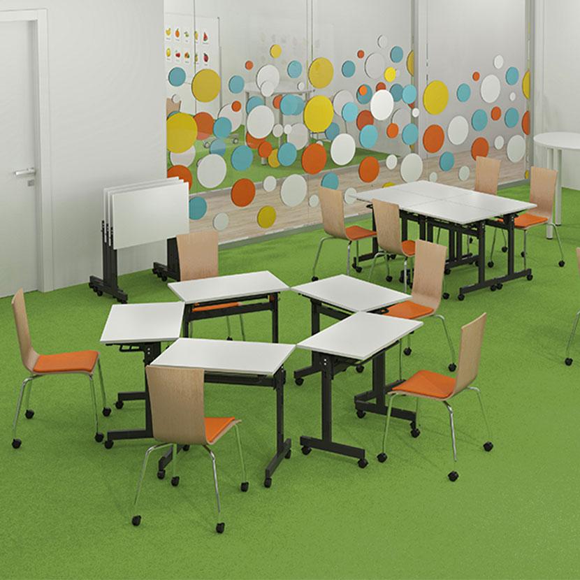 アール・エフ・ヤマカワ 折りたたみテーブル フォールディングテーブル