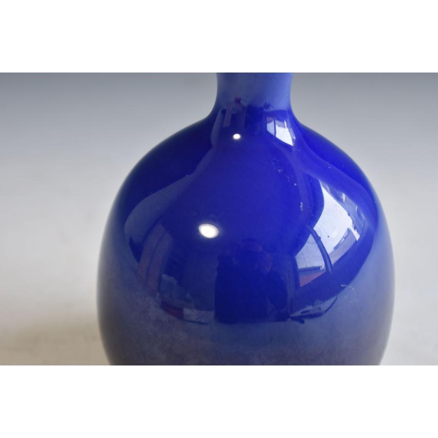 三代 徳田八十吉 ≪ 深厚耀彩徳利 ≫ 人間国宝 【金銘】晩年作 金文字