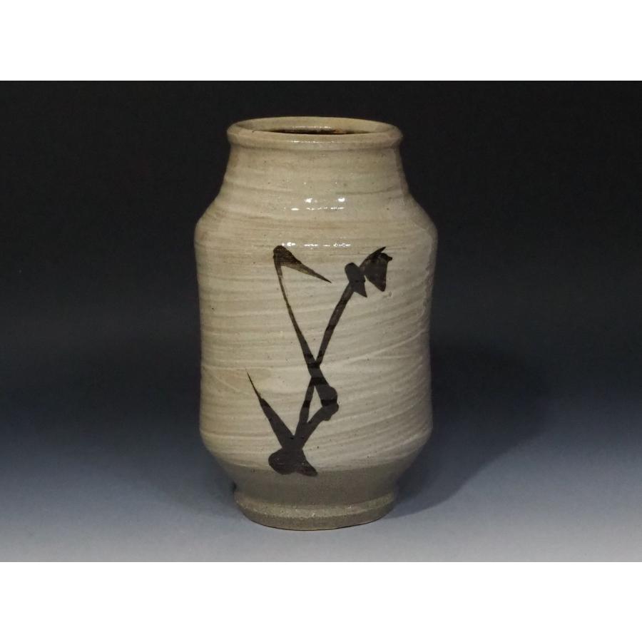 浜田庄司 【人間国宝】 ≪絵刷毛目花瓶≫ 文化勲章受章 共箱 民藝運動