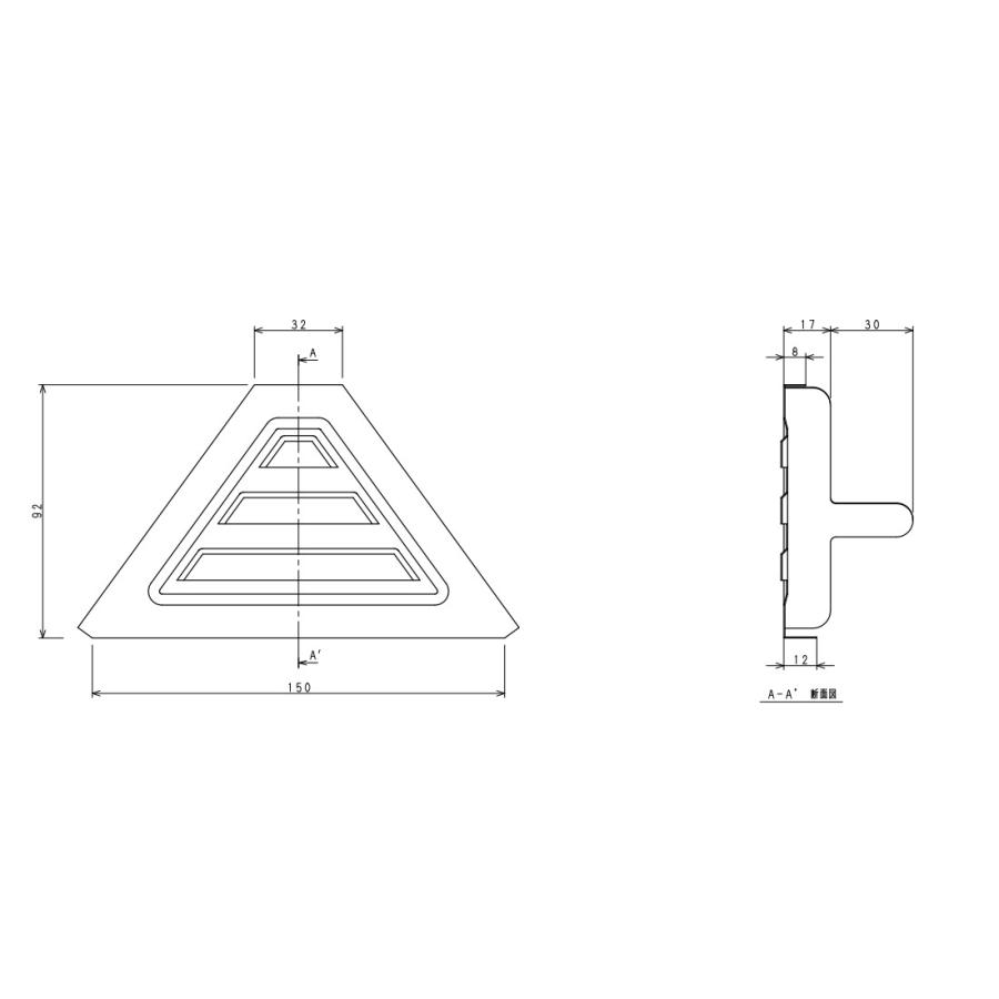 換気面戸 爪付 ルーフデッキ 88タイプ用 : OKツールYahoo!店 - 通販
