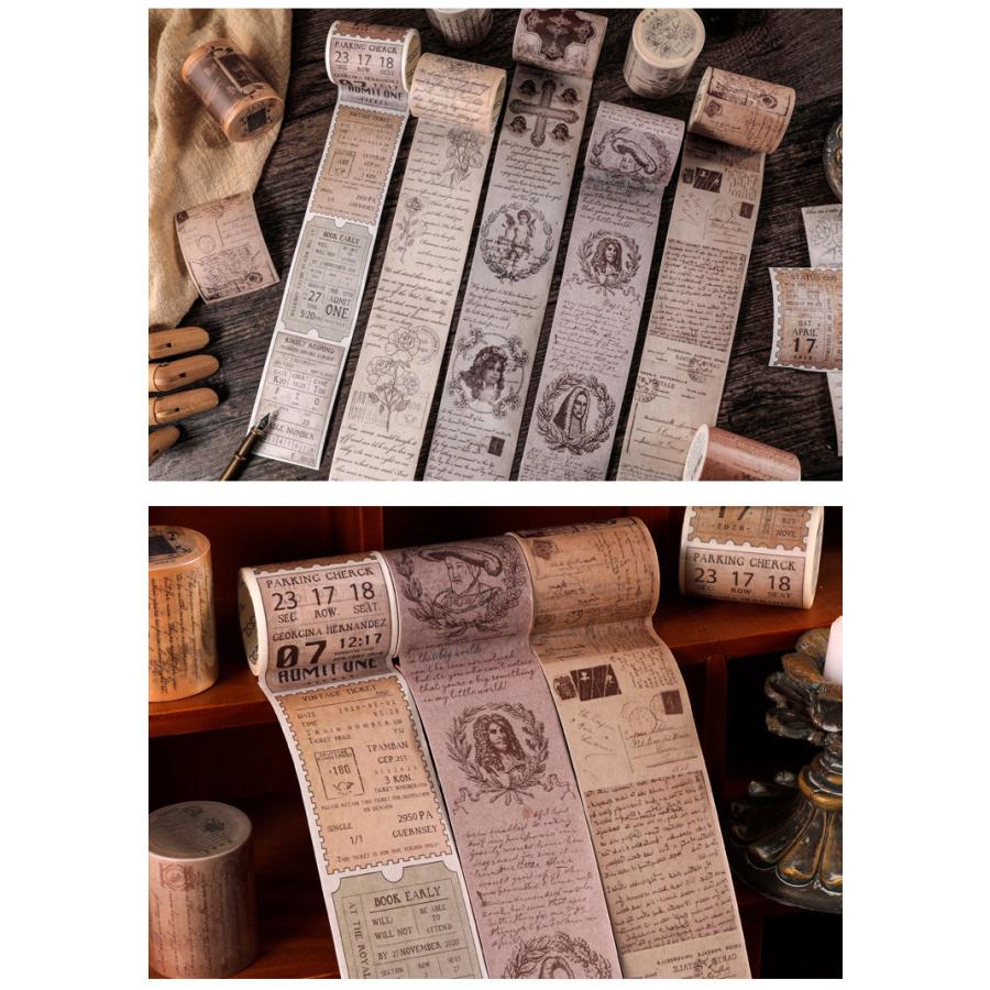 即日出荷 海外 マスキングテープ 珍しい ◇幅5cm 15種類◇ 透ける 英語