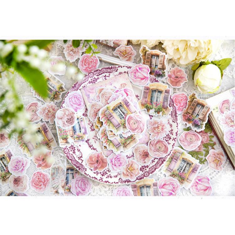 コラージュシール マステ素材 45枚 コラージュ素材セット マステシール