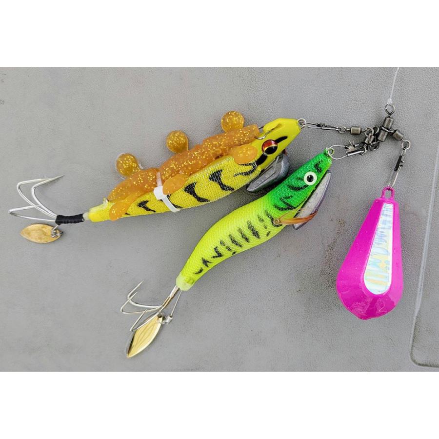 アシスト工房 職人船タコシンカー 六角オモリ 50号 蛍光 オレンジ