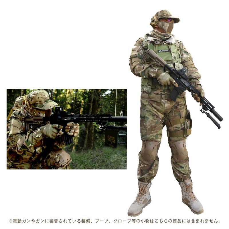 SHENKEL 8点セット BDU サバゲー 迷彩服 上下 チェストリグ マスク
