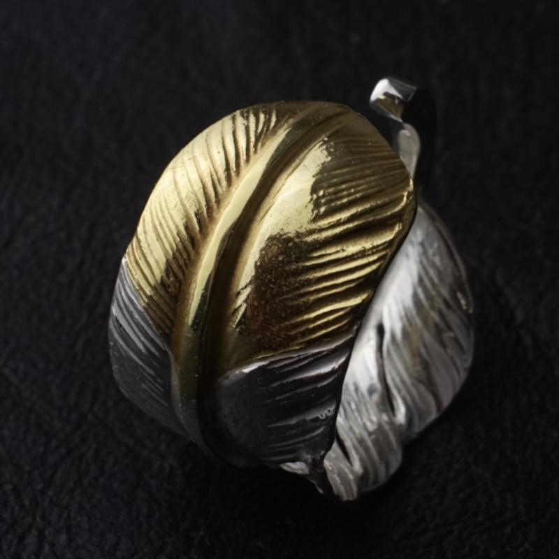 先金 フェザー リング 指輪 アクセサリー ハンドメイド キムタク着 先