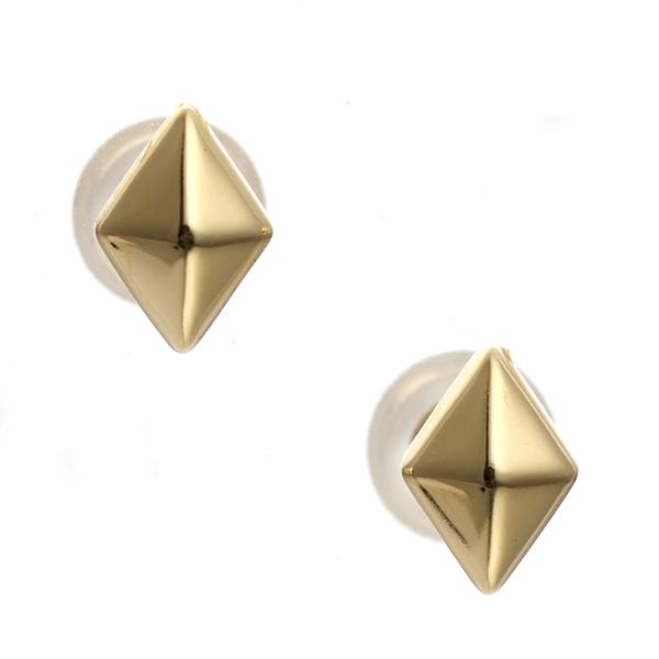 Jewel closet by L&Co. ピアス レディース メンズ K18 18金 ひし形