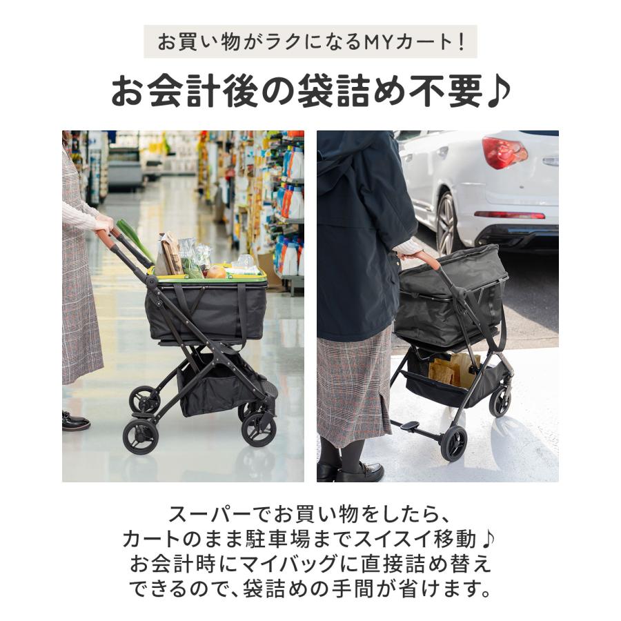 1年保証 キャリーカート ショッピングカート 保冷バッグ付き