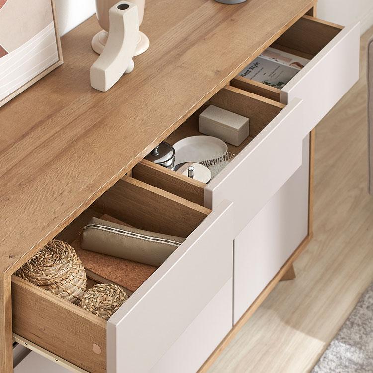 LOWYA（ロウヤ） 幅118 収納棚 チェスト キャビネット サイドボード