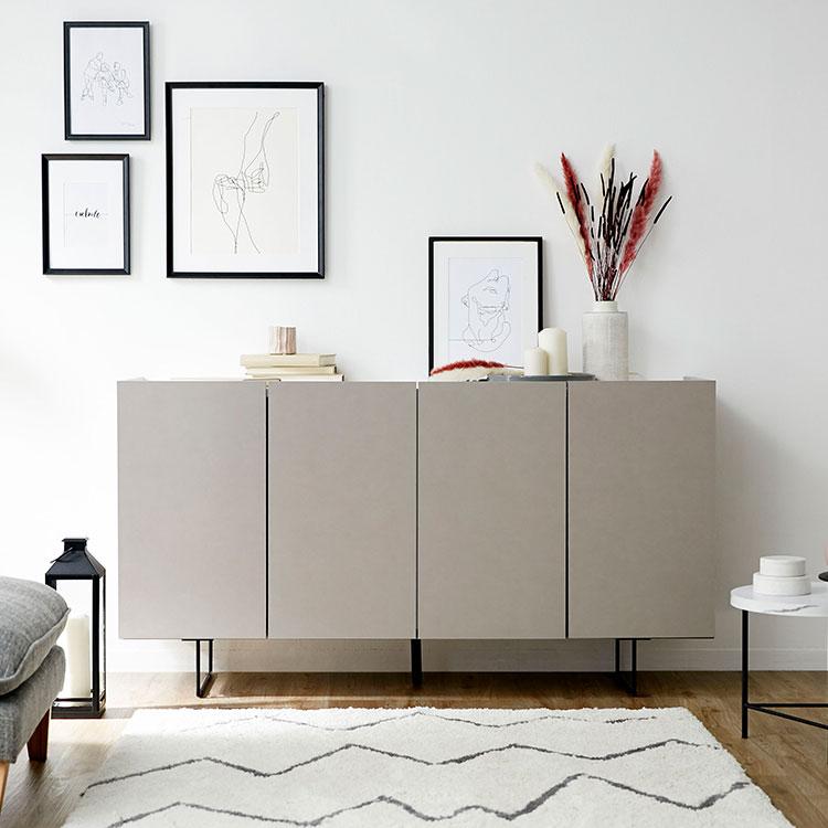 LOWYA（ロウヤ） サイドボード キャビネット おしゃれ リビングボード