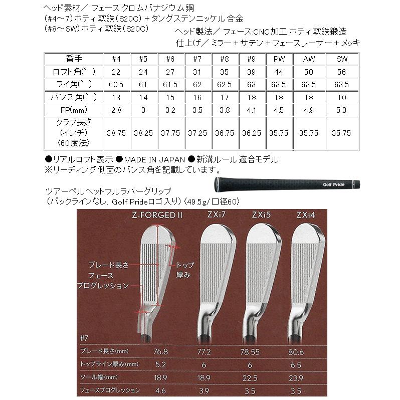SRIXON スリクソン ZXi-5/ZXi-7 コンボアイアン 6本(5番〜P 他構成