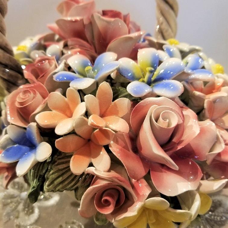 イタリア製陶花 フラワーバスケット : ロックハート城ショップ - 通販