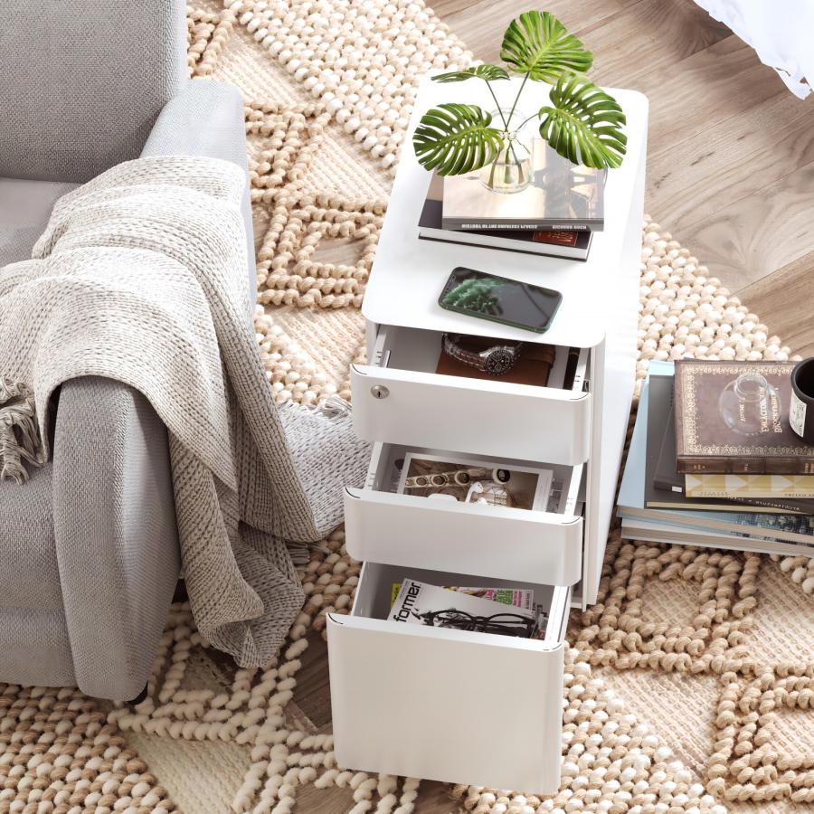 FlexiSpot オフィスワゴン キャビネット スリムワゴン 3段 FlexiSpot