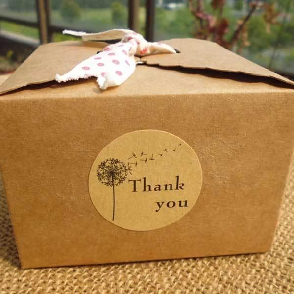 サンキューシール 500枚 ロール Thank you シール おしゃれ ナチュラル