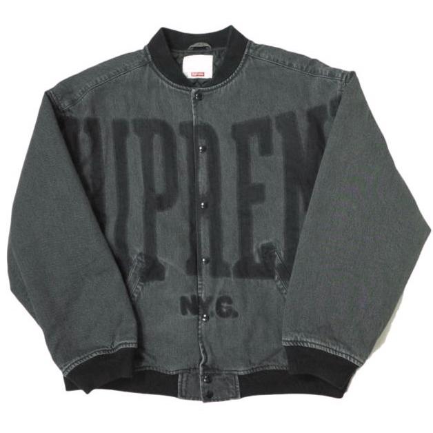 SUPREME シュプリーム 23SS Washed Knockout Denim Varsity Jacket