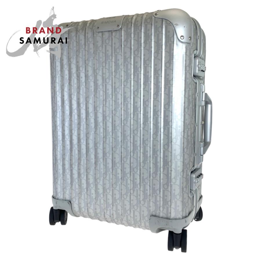 美品 DIOR RIMOWA コラボ オブリーク キャビン トロッター シルバー