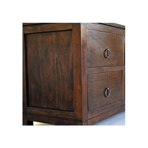 チェスト アジアン家具 チーク無垢材 おしゃれ 3列×2段 幅126 木製 棚